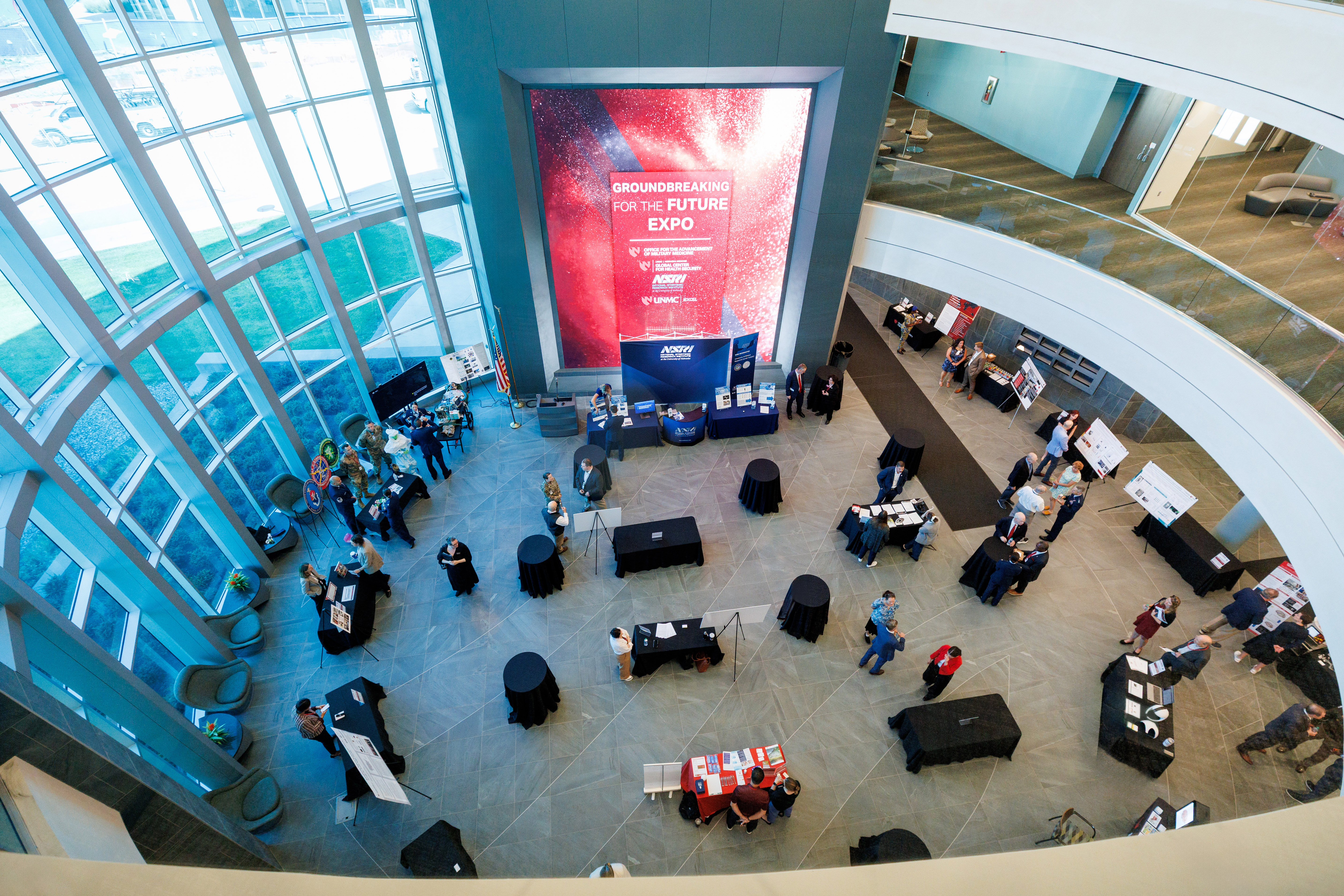 A view of the NSRI booth at the UNMC Expo 2026